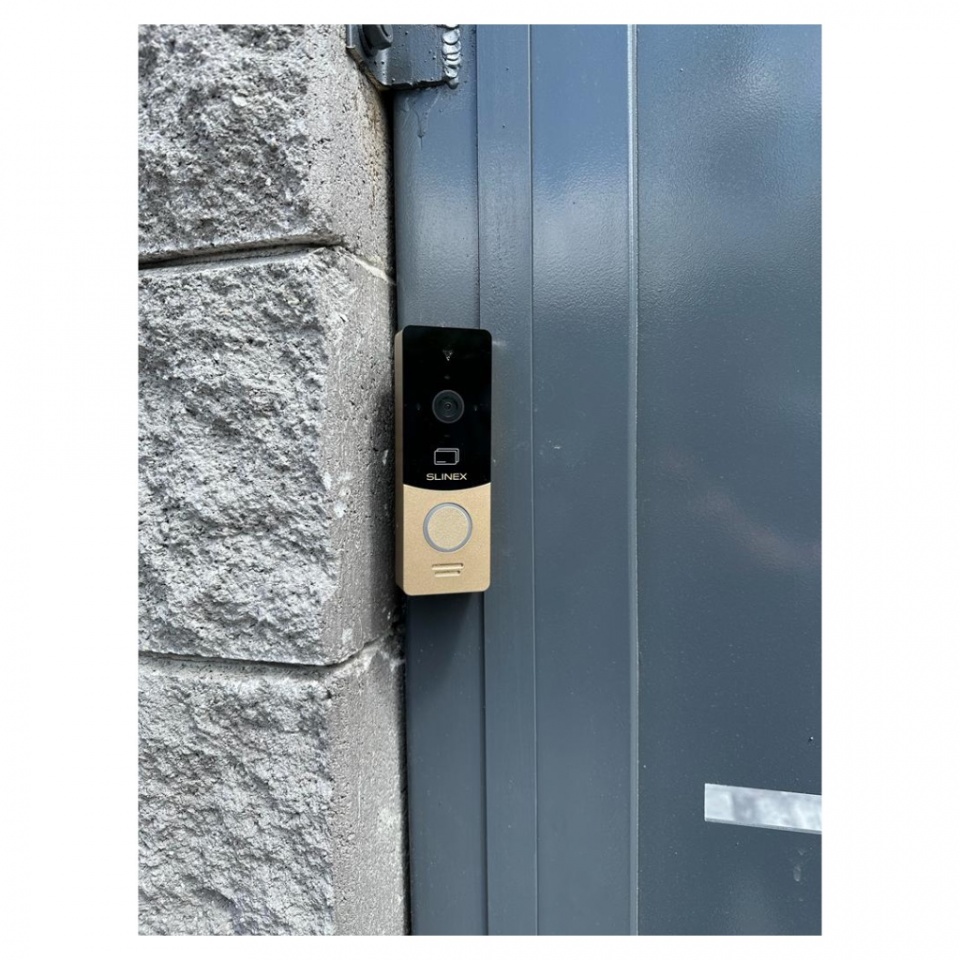 Slinex ML-20CR HD (gold + black) outdoor panel with AHD/CVBS support and ID card reader