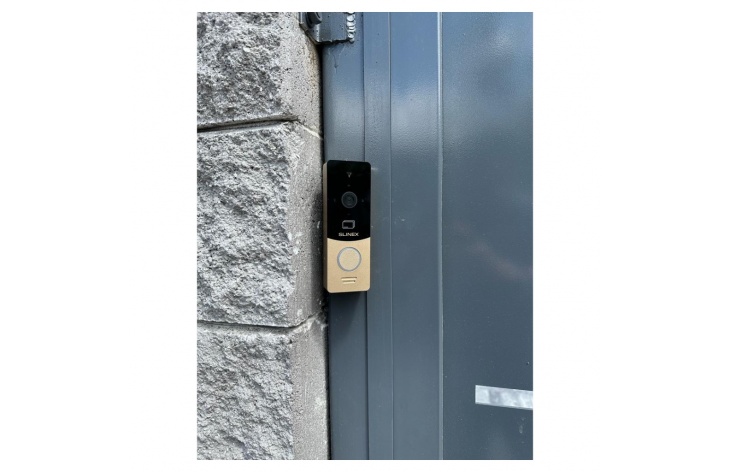 Slinex ML-20CR HD (gold + black) outdoor panel with AHD/CVBS support and ID card reader