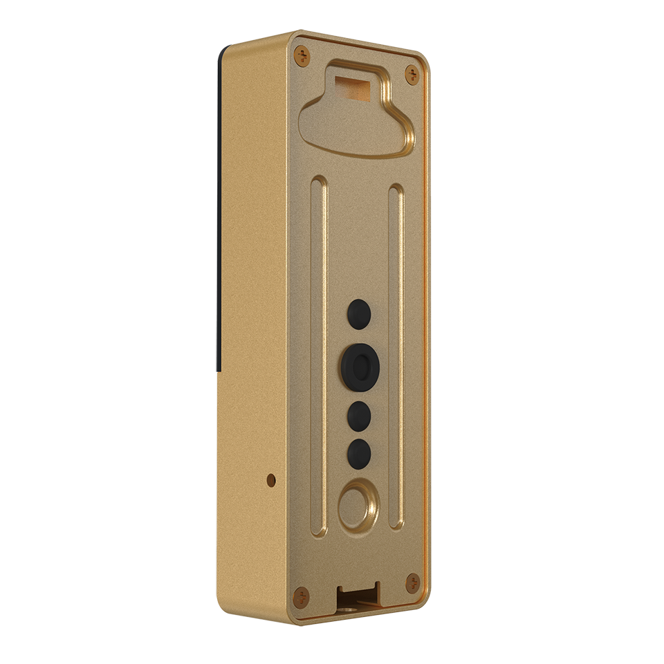 Slinex ML-20CR HD (gold + black) outdoor panel with AHD/CVBS support and ID card reader