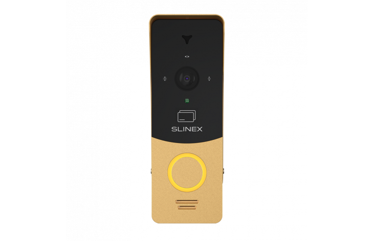 Slinex ML-20CR HD (gold + black) outdoor panel with AHD/CVBS support and ID card reader